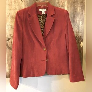 EUC Judith Hart Faux Suede Blazer